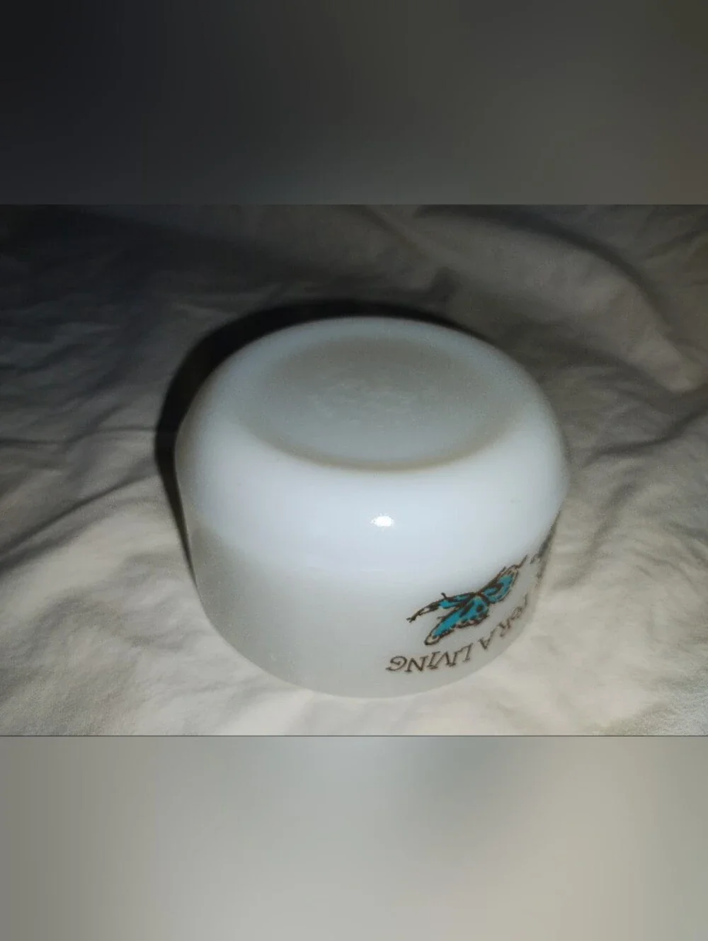 Vintage Fire King Saturdays Child Milk Glass Cottage Cheese Bowl Snack